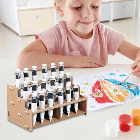 Paint Organizer Multi-Layer Storage Rack Large Capacity High Stability Space-saving Moisture-Proof Paint Rack Stand