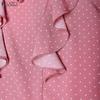 ZANZEA Women Casual Ruffles V-Neck Loose Long Sleeve Polka Dot Print Blouse