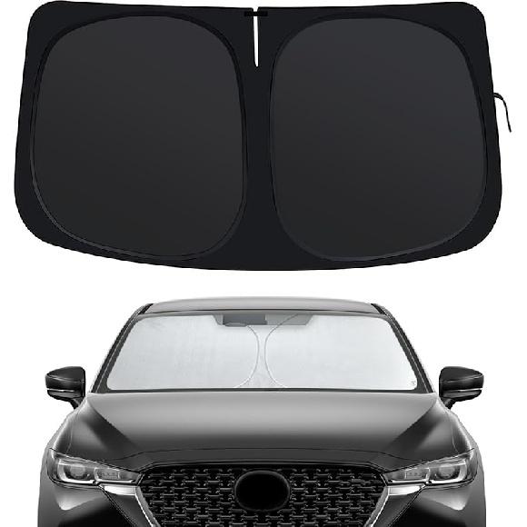 Windshield Sun Shade Compatible With Hyundai Sonata -2025, Front Window Shades Fit For Sonata, Foldable Car Sun Shield With Steering Wheel Sunshade