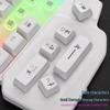 Mini Gaming-Tastatur- und Maus-Set für Linkshänder - Kompakt, tragbar, USB-Kabel für Laptop/Desktop
