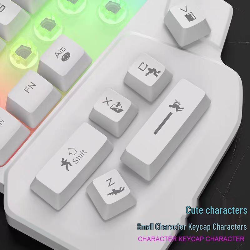 Mini Gaming-Tastatur- und Maus-Set für Linkshänder - Kompakt, tragbar, USB-Kabel für Laptop/Desktop