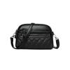 Textured rhombus embroidery thread simple soft leather medium mother small square bag new fashionable versatile shoulder messenger bag