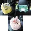 Cute Plush Car Tissue Box Holder Cartoon Animal Design Suitable For Car And Home Use