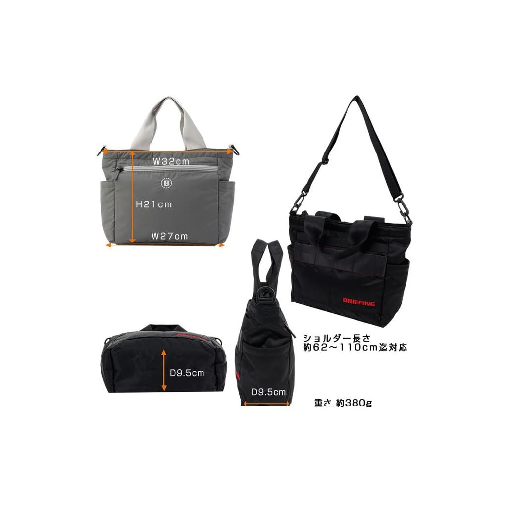 [BRIEFING] March 2025 Updated Model Tote Bag, Cart Tote, B5 Size, Golf Bag for Men and Women, Popular for Everyday Use (Light Gray)