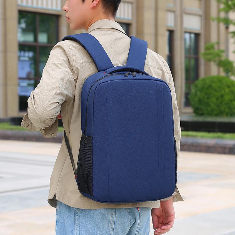 Men's Stylish Solid Color Business Backpack - Large Capacity, High-End Commuter Design