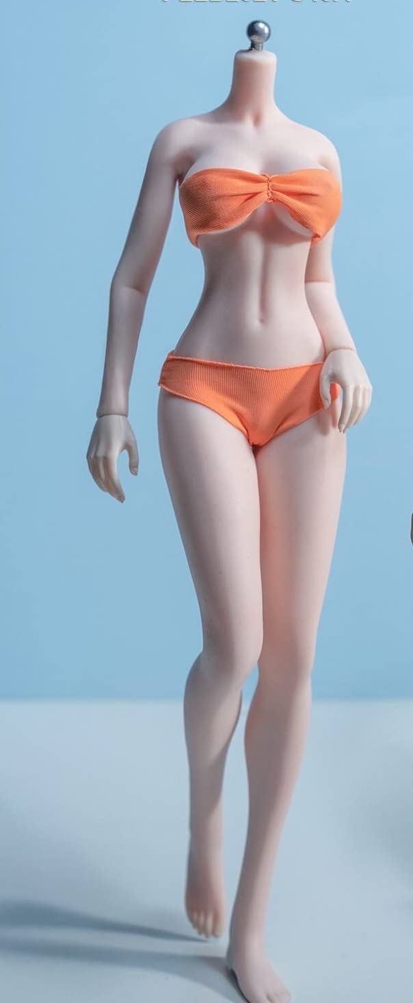 

Масштабная подвижная фигурка TBLeague Pearl Стройное высокое бесшовное тело для красивых девушек и других Включает бикини [TOYBARJAPAN] 1/6 PLLB2021-S40A Кожа,