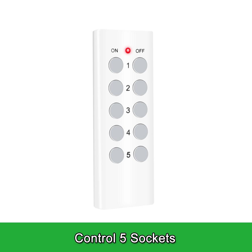 Wireless Smart Remote Control Power Outlet Light Switch Plug Socket Power Outlet Socket EU Plug with Remote Control