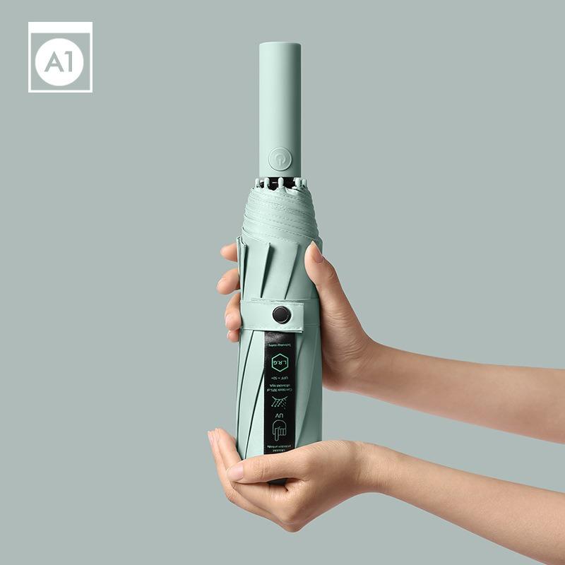 Ten-bone automatic umbrella folding men's business umbrella three-fold umbrella gift umbrella printing