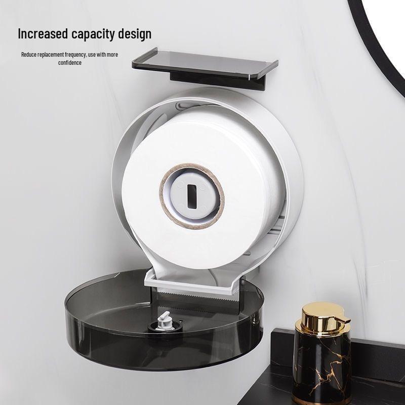 Waterproof Large Roll Toilet Paper Holder for Hotel or Guesthouse Bathrooms