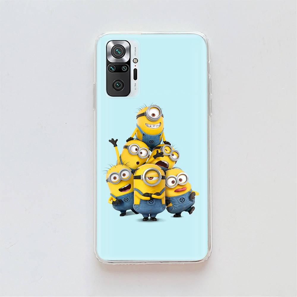 Transparent Case for Samsung A04 A14 A23 A34 A54 M23 M33 M52 M53 Realme Narzo 50 50I 50a Prime C35 C55 C30S 10 9 Pro M-80 Minions