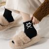 3Pairs Plush Bow Fleece Socks Solid Color Sleeping Socks Women Fashion Coral Fleece Socks  Girls