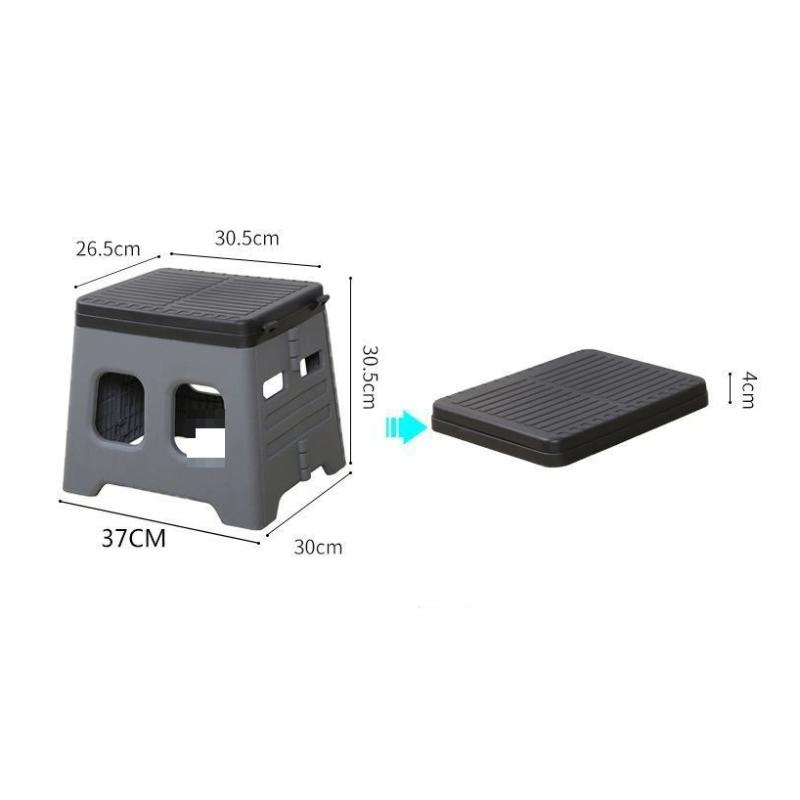 Camping Folding Toilet Movable Car Toilet Bucket Car Emergency Self-Driving Travel Portable Outdoor Toilet Portable Trash Can