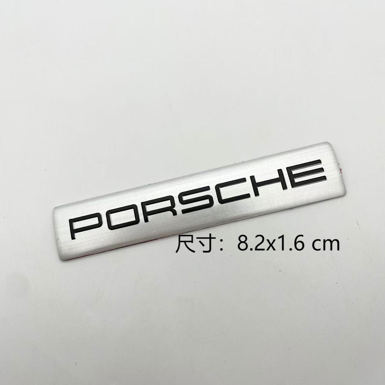 Auto Styling 3D Aluminium Aufkleber Emblem Abzeichen Dekal Dekoration Für Porsche Cayenne Panamera Macan 911 718 944 918 Taycan Boxster
