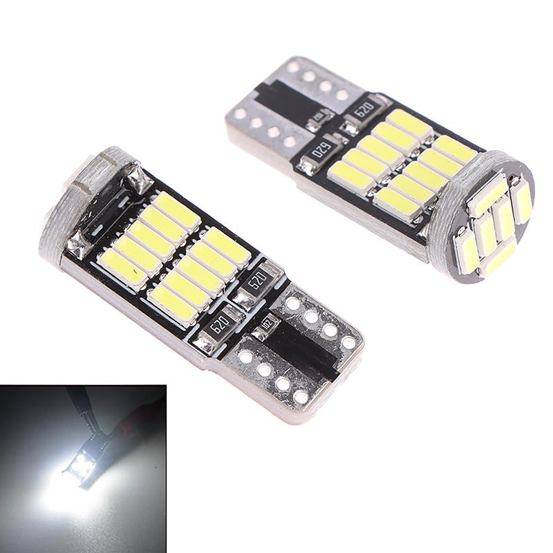 

Универсальная карта интерьера автомобиля, купольная сигнальная лампа высокой яркости, 12 В, 2 шт. T10, светодиодные лампы Canbus 6500K, 26 Smd 4014, чип