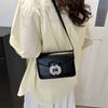 Niche Design Summer New Style  High-value  Fashionable  Light Luxury Diamond-inlaid Solid Color Crossbody Small Square Bag