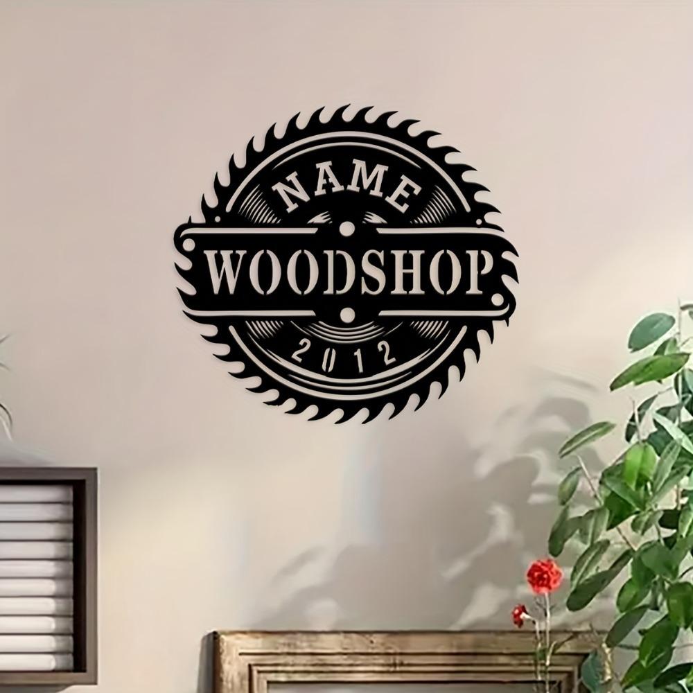 Vintage Metal Sign Personalized Retro Decor Handmade Garage Workshop Home Gift