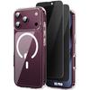 Case + 2 Anti-Spy Tempered Glasses for iPhone 18 Pro, Rigid Shockproof with Magnetic Ring