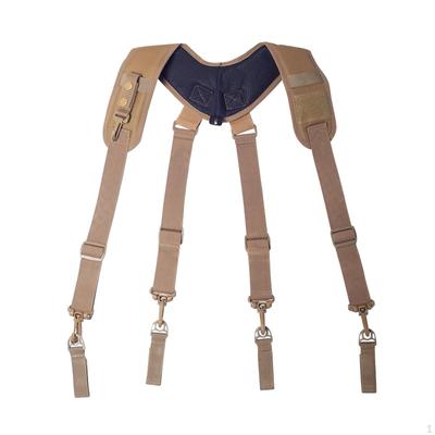 Suspenders Duty Belt Harness, X Shaped Strap Equipment Accessories with Adjustable Padded Tool