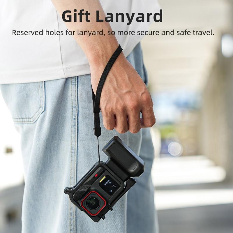 Portable Camera Stabilizer Handle Featuring Detachable Design And AntiDrop Wrist Strap Compatible for Pro2/1 Cameras