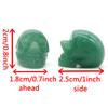 7Pcs Crystals Skulls Carving Mineral Gems Ghost Head Polished Carved Reiki Desktop Home Decor Stone Crafts Halloween Gift