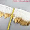 1Meters Black White Feathers for Needlework Ribbon Tape Fringe Feather Trim Pheasant Turkey Ostrich Goose Marabou Sewing Clothes