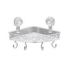 No Drill Bathroom Shelves Suction Cups Toilet Washbasin Corner Storage Rack  Bathroom Accessories
