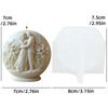 Male Female Couple Riding Horse Candles Silicone Mold Bridal Bride Riding horse Resin Mould Valentine's Day Gift Gypsum Mold