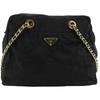 ChainShoulder Shoulder Bag B2821 Black Nylon Women Used