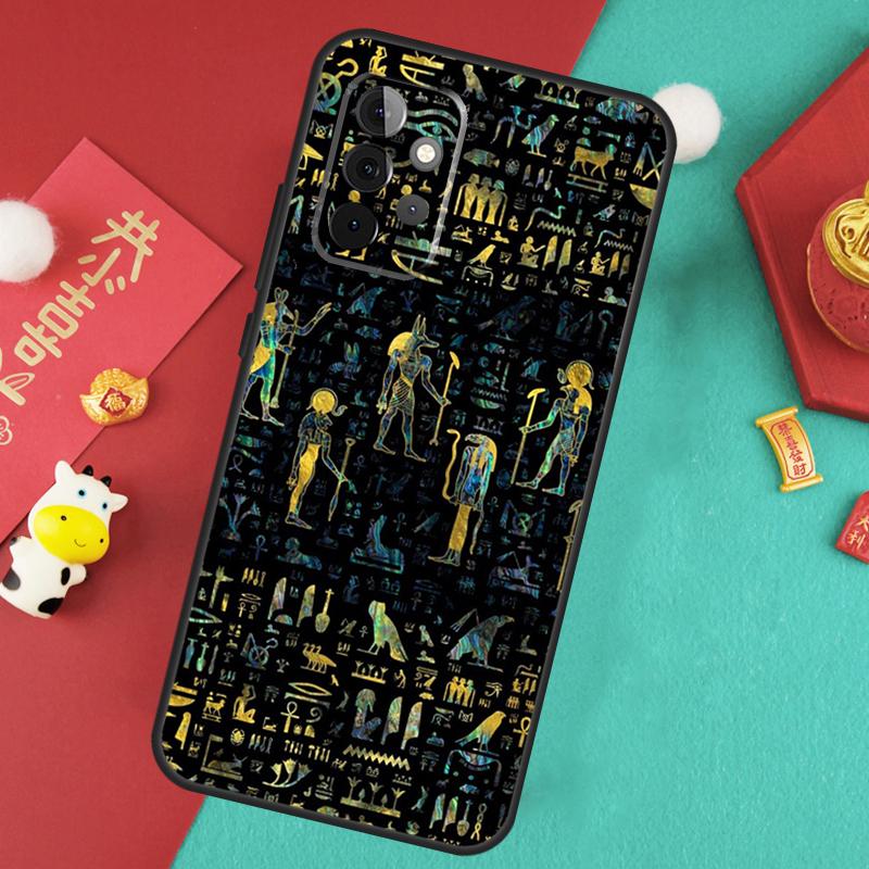 Egypt Pharaoh Mural Case For Samsung Galaxy A35 A55 A25 A15 A51 A71 A12 A32 A52 A13 A33 A53 A14 A34 A54 Cover