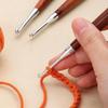3-7mm Solid Wood Handle Crochet Knitting Needles Hooks Multi Size Sewing Accessories Wool Crocheting Lace Weave Craft Needle