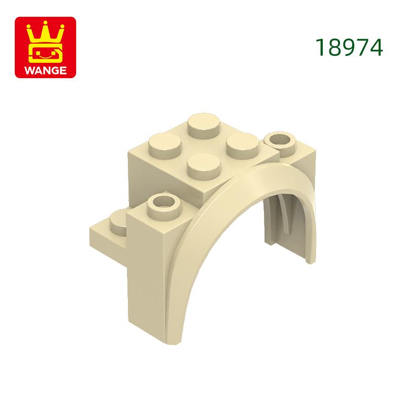 37 Stück/Los 18974 Bogen Abgerundeter Fahrzeugblock Moc Farbige Zubehörteile Kompatibel mit Stein DIY Kinderspielzeug Montageteile