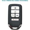 360 Degree Soft TPU Protector Key Fob Cover Case Compatible with 2017 2018    Honda Civic Accord Pilot CR-V Passport ight EX EX-L Touring 5 Button
