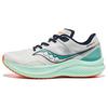 Slay Full Speed Cushioning, Wear Resistant Low Top Marathon Running Shoes Unisex White Green S28192-14
