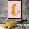 Pink Cheetah Posters And Prints Boho Animals Decorative Wall Pictures Leopard Canvas Paintings For Living Room Cuadros Decor