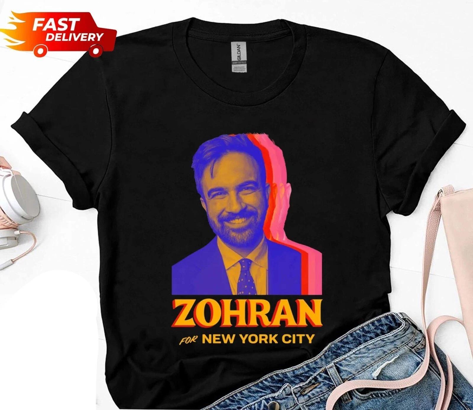 Zohran Mamdani Shirt, Vote Zohran for Mayor Unisex T-Shirt S-5XL Q1412 3XL