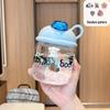 Cute High-Value Portable Glass Water Cup for Girls – Large Capacity, High-Temperature Resistant, Ideal for Students.