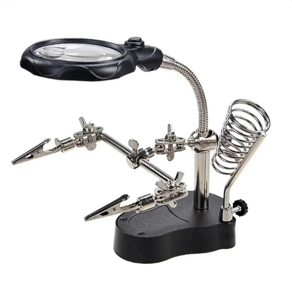 1PCS Adjustable Helping Hands Soldering Station, Portable Soldering Iron Station For A Variety Of Tasks, Including Soldering PCB
