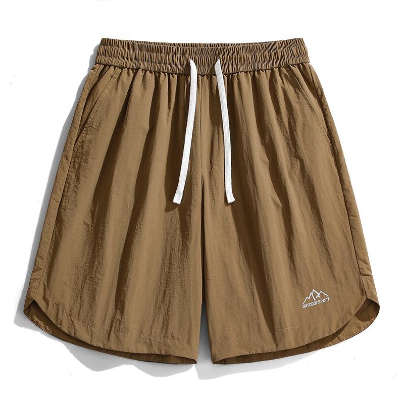 Casual Pants Men's Loose and Quick Drying Casual Shorts Summer Ice Thin Sports Capris