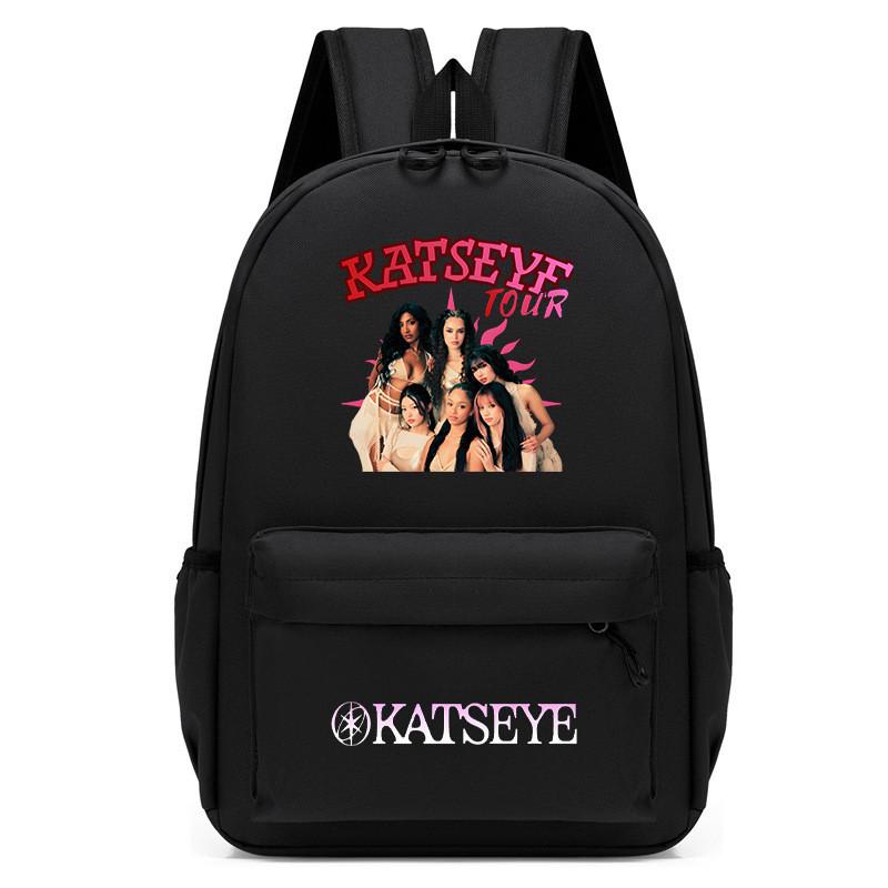 60123-17 Unisex KATSEYE Printed Backpack Student School Boys Girls Waterproof Small Bag