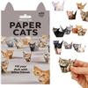 Diy Paper Cats Origami Fold Cute Cat Dog Dinosaur Figures Animal Papers Sculpture Decorative Papercraft Craft Set Diy Art Gif