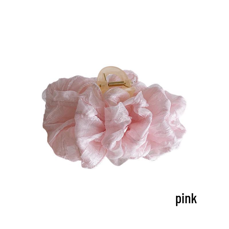 Schwebende Blumen & Klarer Mond Große Weiße Schleife Haarspange – Sanfter Feenhafter Volumenverstärker