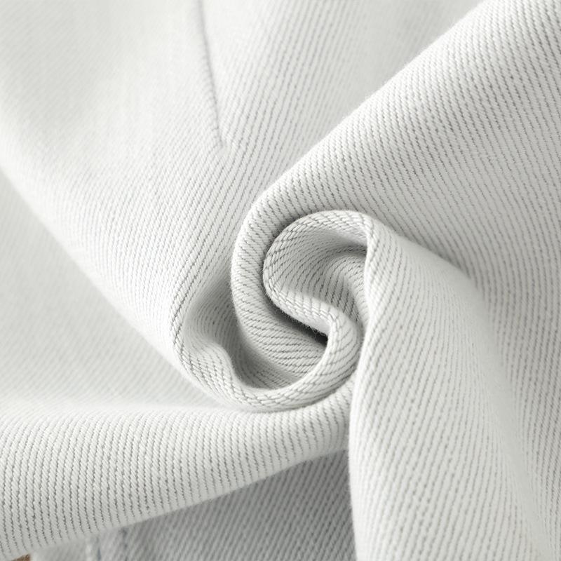 Women's Off-White High Waist Wide Leg Jeans - 2025 Spring & Autumn Slimming Style