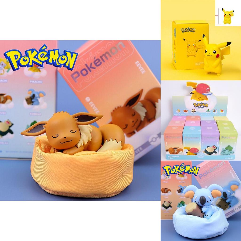 Akční figurky Pokémonů s ospalým Pikachum, Snorlaxem a dalšími**