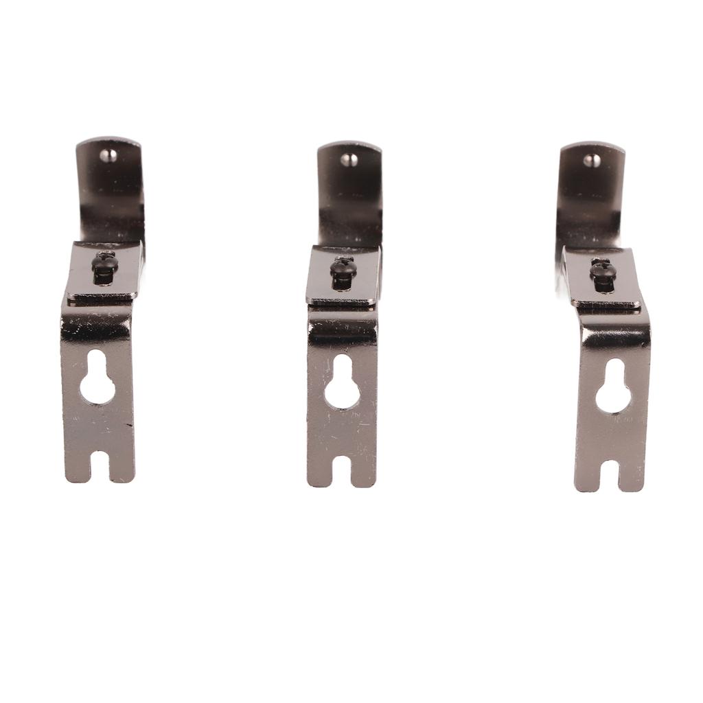 3Pcs Curtain Rod Hook Holder Iron Bracket Universal Design Home Decoration for Bedroom