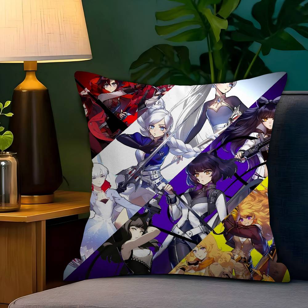 Web A-Animation R-RWBY Personalized Pillow Cover Kids Bedroom Wild Party Decor Pillowcase Kid Birthday Shower Gift