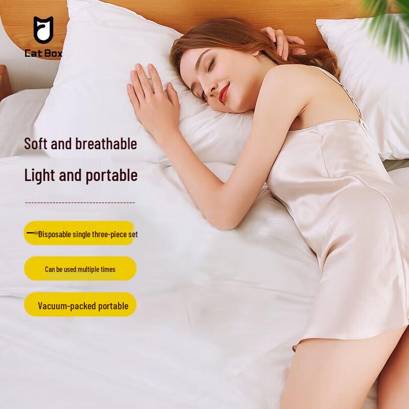 Disposable 3-Piece Travel Bedding Set