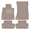 Beżowe welurowe dywaniki podłogowe dla: Mercedes S W222 coupe (2013-)