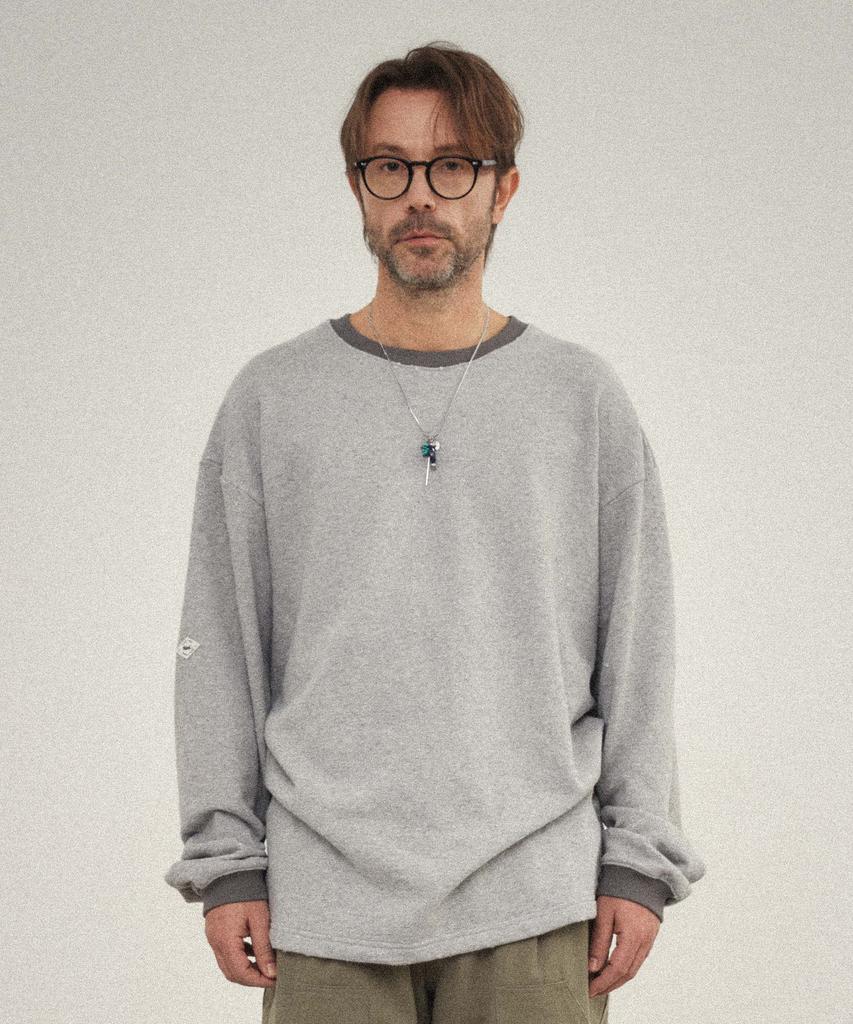 WMC Argyle Punching Long Sleeve_Grey