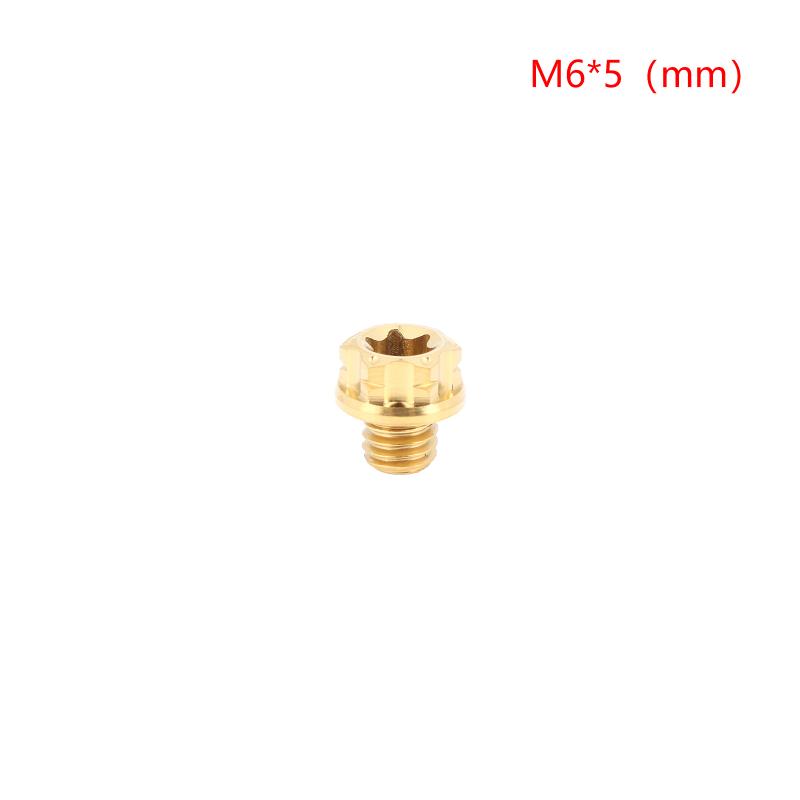 Versatile M6 Titanium Flanged Hexagon Head Bolts Suited for Bike Moto Car Projects