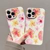 Luxury Clmj Swag Pink Flower Glossy Film Hard PC Phone Case for Google Pixel 7 7a 8 8a 9 9a Pro XL 5G